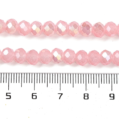 Запекание гальванических нитей стеклянных бусин DGLA-A039-J10mm-B08-1