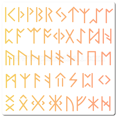 Wholesale GORGECRAFT 12X12Ancient Alphabet Stencil Runes Elder Templates  Reusable Plastic Drawing Painting Stencils Template for Painting on Card  Wall Fabric Tile Canvas Crafts DIY Home Decor 