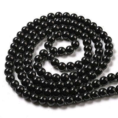 Окрашенные стеклянные бусины  DGLA-S071-6mm-90-1