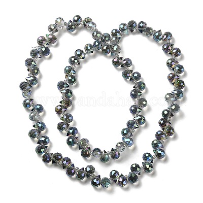 Стеклянные бусины с гальваническим покрытием &nbsp;EGLA-D030-17U-1