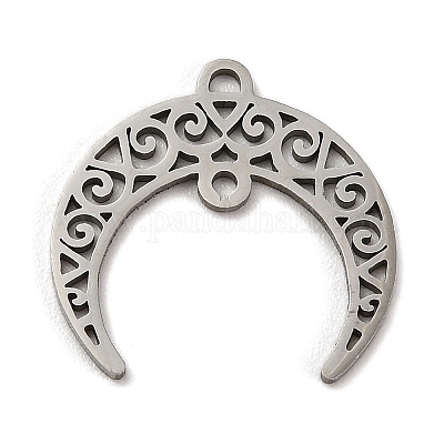 Не тускнеющие подвески из полой нержавеющей стали 201 STAS-E200-07P-1