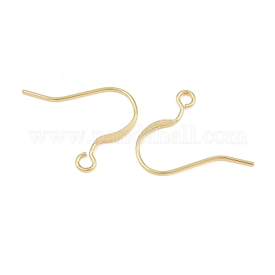 Gancho plano de latón para la oreja&nbsp;KK-CBA57BD-09G-1