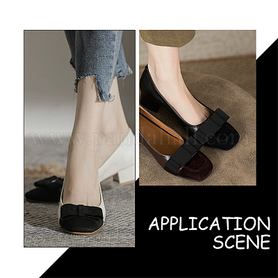 4 Pz 2 Stili Fiocco Decorazioni Per Scarpe In Poliestere Con Strass All