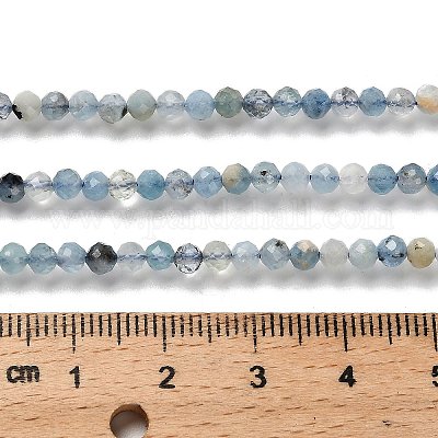 Природные Аквамарин бисер нитей&nbsp;LS-G-RM2025-A17-3mm-A-1