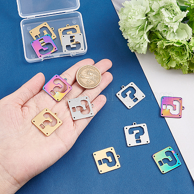 Shop UNICRAFTALE 12pcs 3 Colors Question Mark Charms Fashion