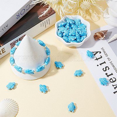 40 шт. фарфоровые бусины ручной работы в виде черепахи&nbsp;DIY-SC0015-62A-1