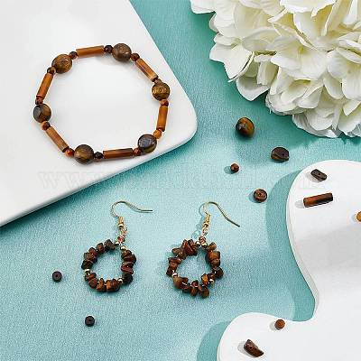 Природных тигровый глаз бисером&nbsp;G-AR0004-33-1