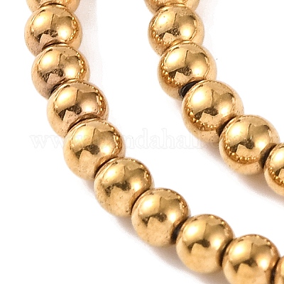 Гальванические нити из синтетических немагнитных гематитовых бусин G-H027-C01-01-1