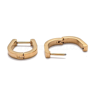 Серьги-кольца Huggie Hoop из нержавеющей стали 304 STAS-J033-14A-G-1