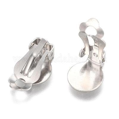 Wholesale 304 Stainless Steel Clip-on Earring Findings 