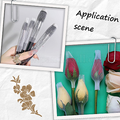 100 шт. PE защитный чехол для кистей для макияжа многоразовый расширяемый сетчатый чехол&nbsp;MRMJ-GF0001-28A-1