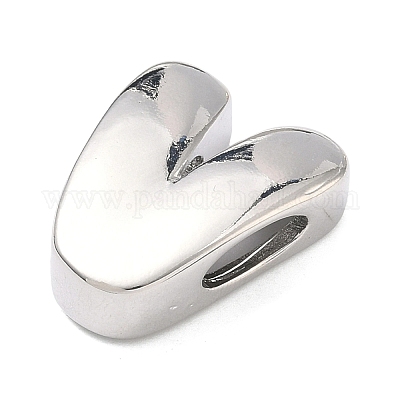 Латунные бусины с инициалами&nbsp;KK-B167-27P-01V-1