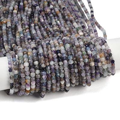 Природного флюорита бисер нитей&nbsp;LS-G-L628-D06-01-1