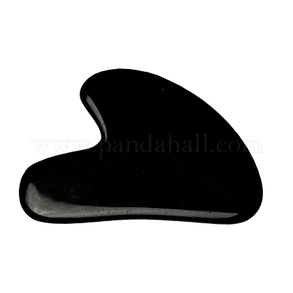 Natural Black Obsidian Gua Sha Boards X-G-J306-03C-1