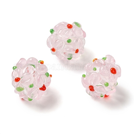 Perles vernissées manuelles&nbsp;LAMP-B025-03A-05-1