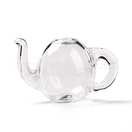 Runde mechanisierte Teekanne aus mundgeblasenem Glas GLAA-P052-01-1