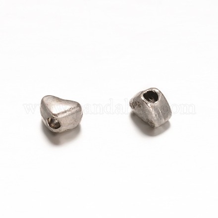 Heart Tibetan Style Zine Alloy Spacer Beads PALLOY-ZN48281-AS-RS-1