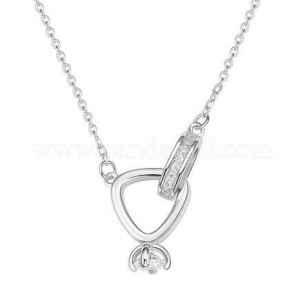 Ожерелья с подвесками shegrace 925 из стерлингового серебра JN857A-1