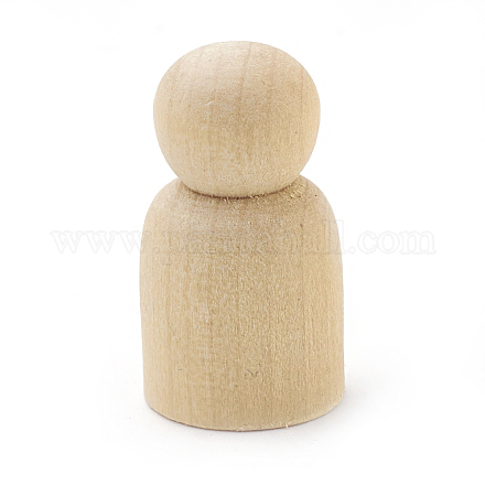 Unfinished Blank Wooden Child WOOD-S040-86-1