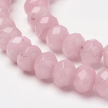 Chapelets de perles de jade blanche naturelle X-G-F359-01-1