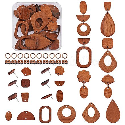 Kits de fabrication de boucles d'oreilles géométriques bricolage DIY-SZ0008-13-1