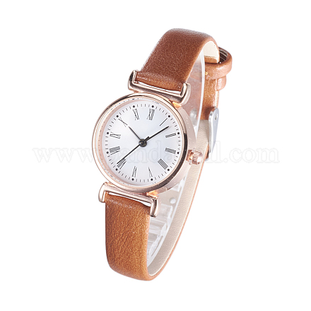 Imitation Leather Wristwatches WACH-G024-C04-RG-1