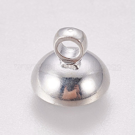 Bails de pendentif de chapeau de perle d'alliage X-PALLOY-WH0065-09P-1