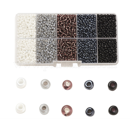 1 boîte 8/0 perles de graines de verre SEED-X0022-B-1