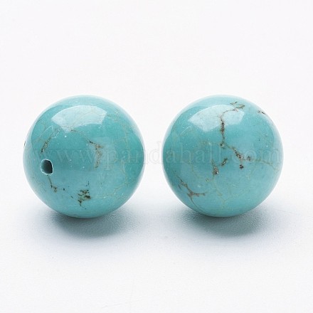 Natürliche Howlith Perlen TURQ-P027-03-12mm-1