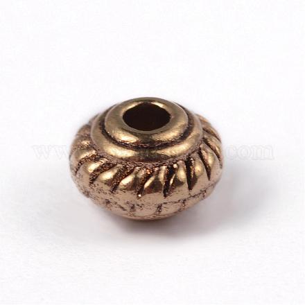 Perline in lega stile tibetano TIBEB-ZN664-AG-NR-1