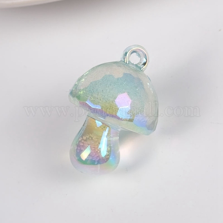 Pendenti in acrilico trasparente stile bolla MUSH-PW0001-006E-1