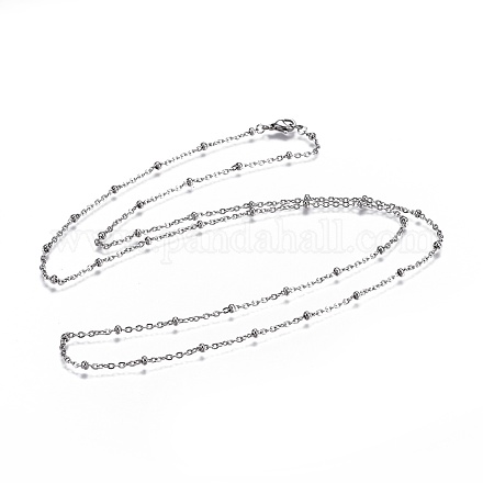 304 из нержавеющей стали кабель цепи ожерелья NJEW-JN02352-1