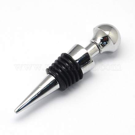 Half Round/Dome Zinc Alloy Wine Bottle Stoppers AJEW-R047-13-1