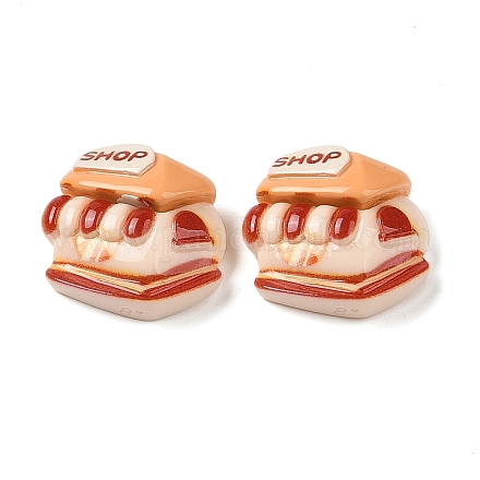 Cabochons décodés en résine opaque thème café&nbsp;RESI-S398-01A-1