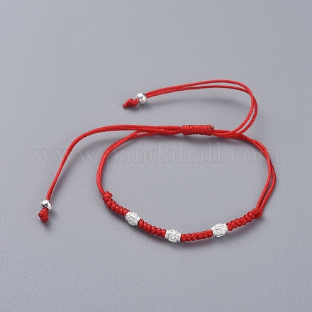Nylon regolabile bracciali intrecciati cavo di perline BJEW-JB04976-02-1