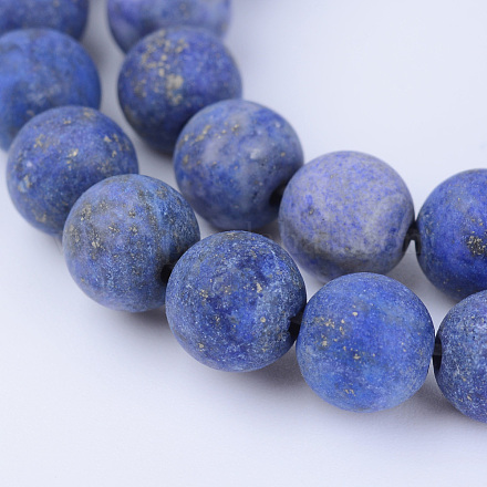 Chapelets de perles en lapis-lazuli naturel G-Q462-8mm-19-1