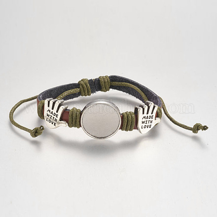 Genuine Cowhide Bracelet Making MAK-I007-26AS-A-1