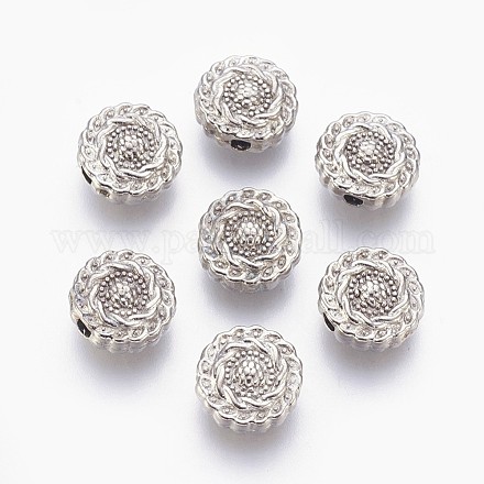 Perles en alliage de style tibétain X-TIBEB-R022-P-FF-1