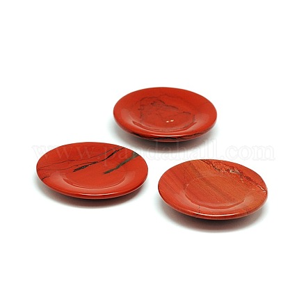 Natürliche rote Jaspis Platte Display Dekorationen DJEW-L007-01-1