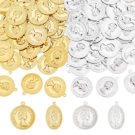 2 пакет 2 цвета железные подвески&nbsp;IFIN-AR0001-44-1