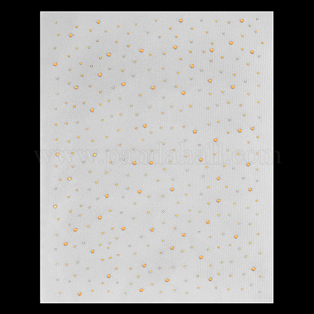 Foglio di strass termoadesivo glitterato DIY-WH0308-441B-1