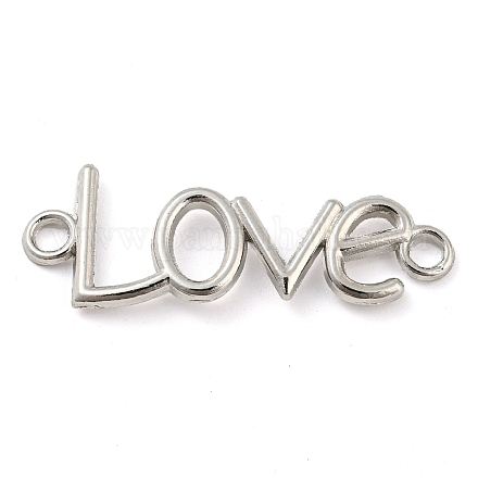 Alloy Word Love Connector Charms FIND-G065-22P-1