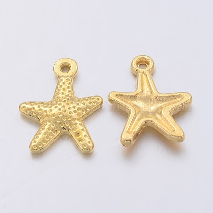 Tibetan Style Alloy Starfish/Sea Stars Charms K08UY011-1