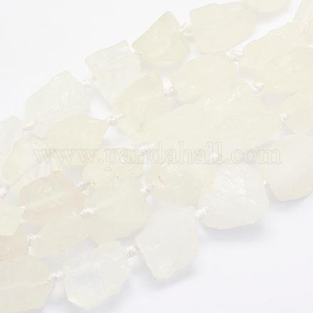 Chapelets de perles en cristal de quartz naturel G-G697-E01-1