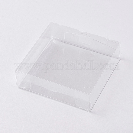 Boîtes pliables en pvc transparent X-CON-WH0069-56-1