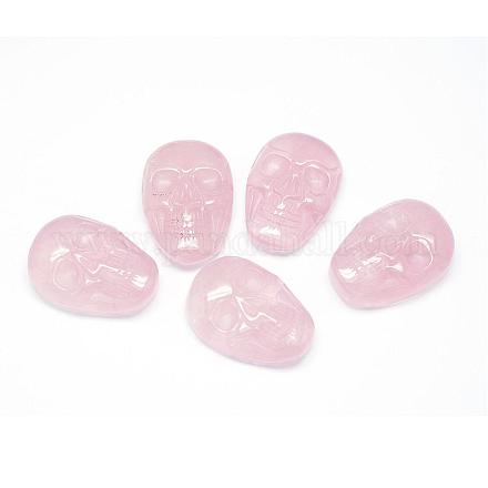 Natural rosa de cabuchones de cuarzo G-G917-05-1