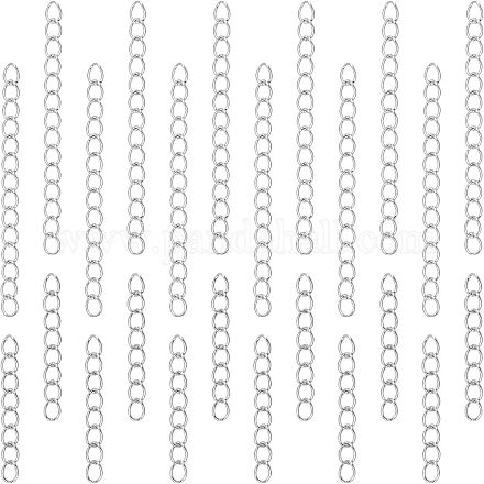 100 шт. 2-х стильный удлинитель цепи из нержавеющей стали 304 STAS-UN0038-14P-1
