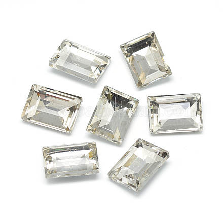Cabujones de cristal con rhinestone RGLA-T031-13x18mm-01-1