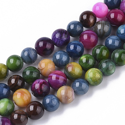 Chapelets de perles en coquille d'eau douce  X-SHEL-T013-003-1