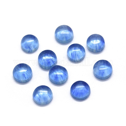 天然藍晶石/シアン石/ジステンカボション  半円/ドーム  4x1.5~2.5mm X-G-O175-23-16-1